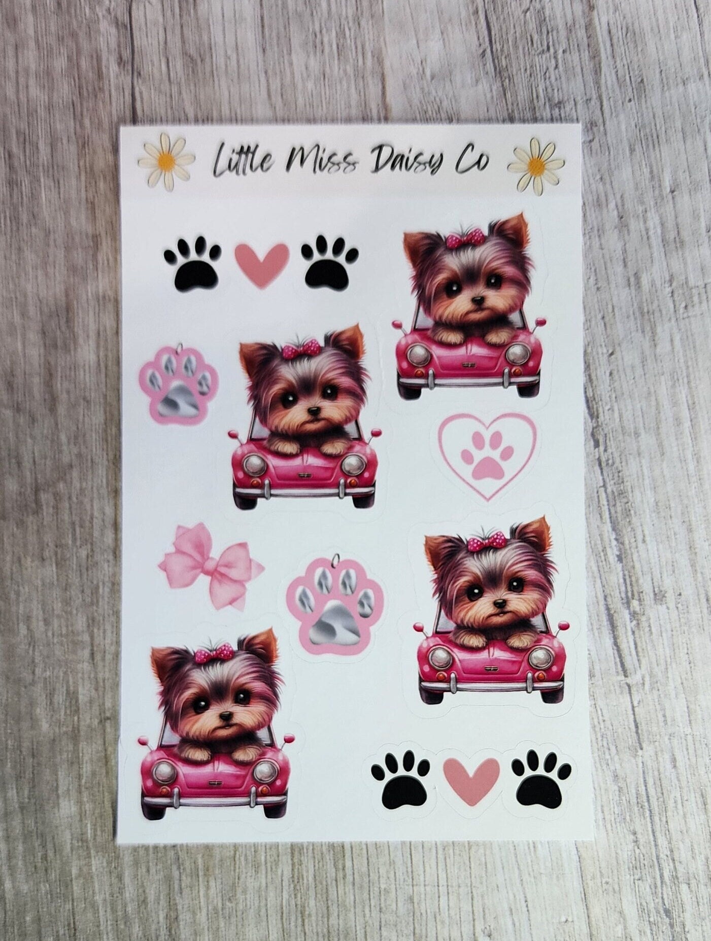 Yorkie Sticker Sheet