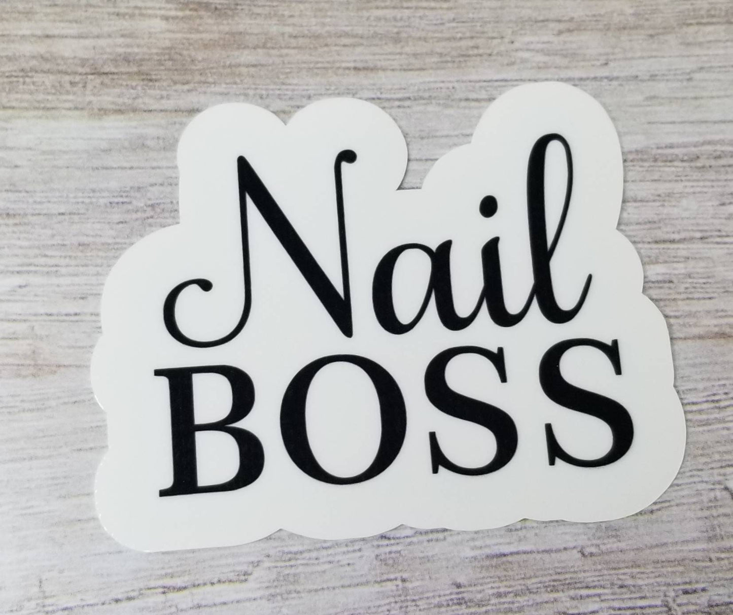 Nail boss sticker