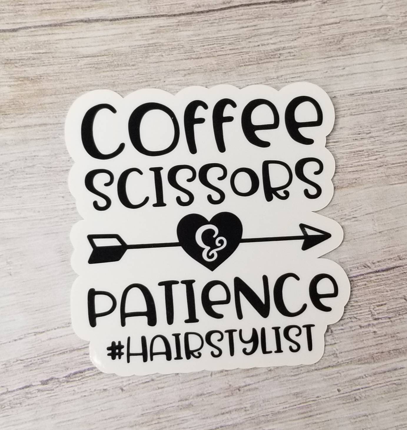 Hair Stylist and Coffee Sticker