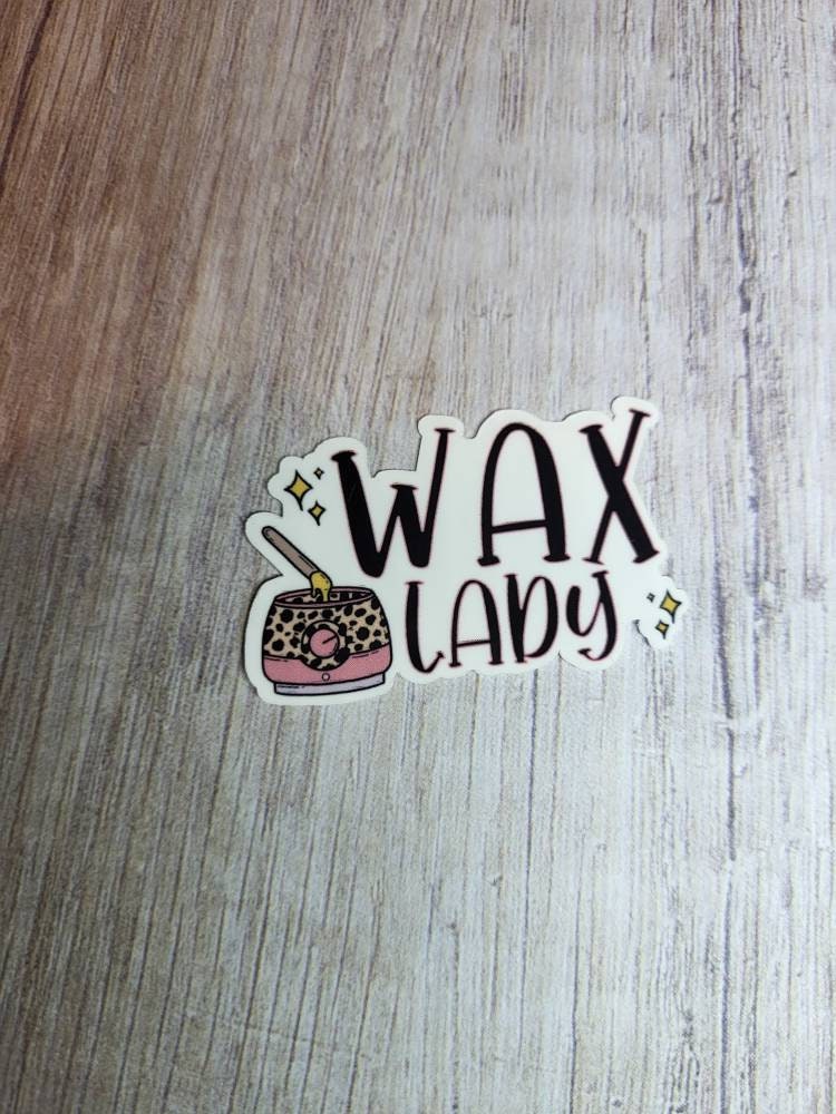 Wax lady sticker