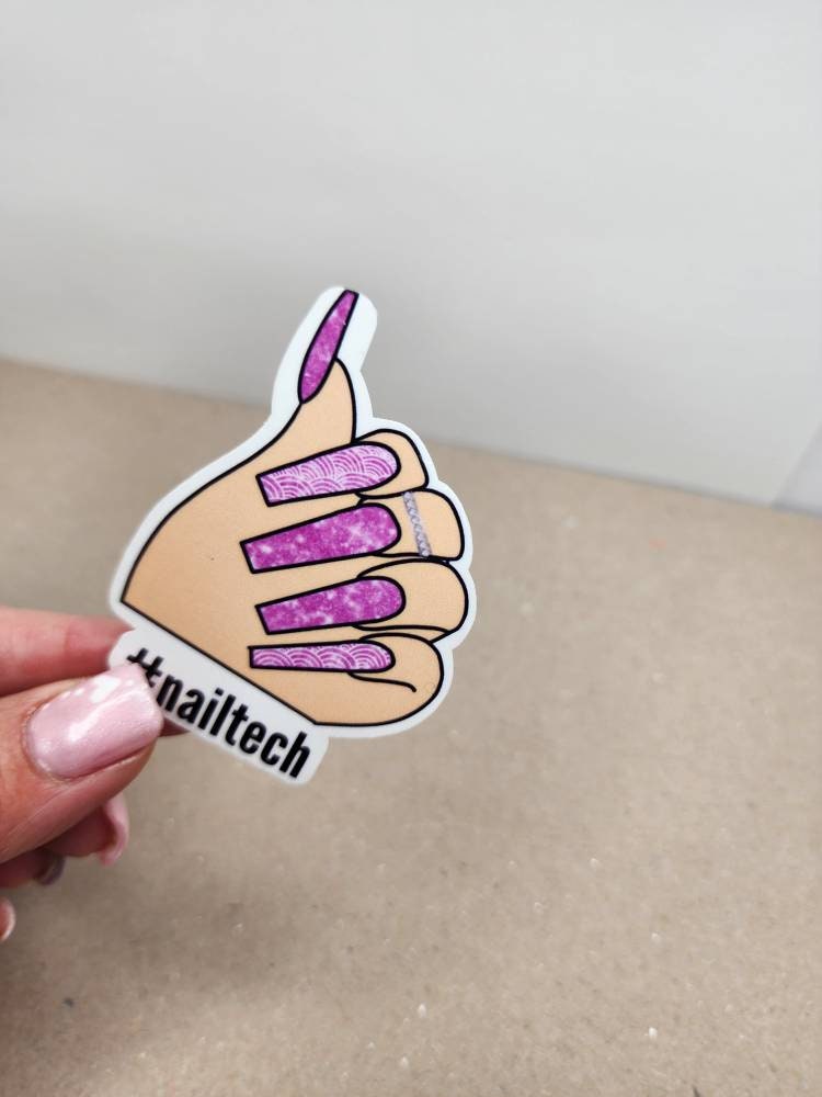 Nail tech waterproof sticker