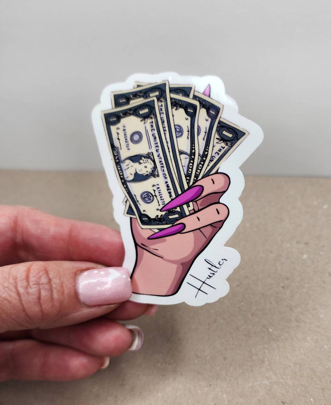 Nail Hustler sticker