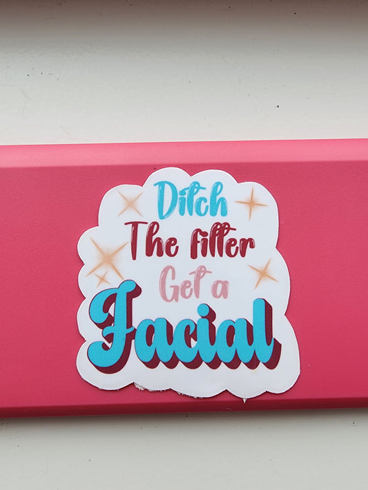 Ditch the filter. Get a facial sticker