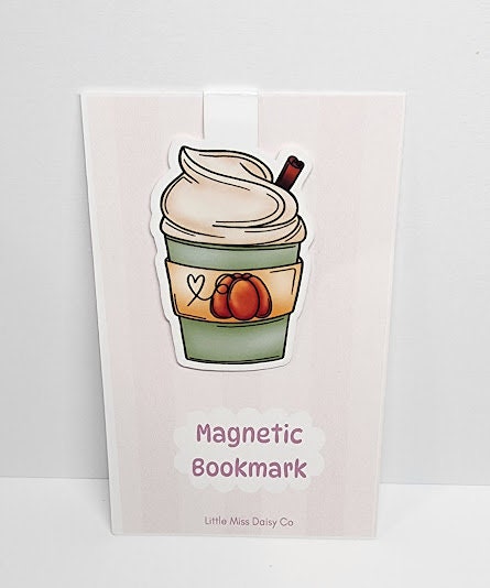 Pumpkin Latte Magnetic Bookmark