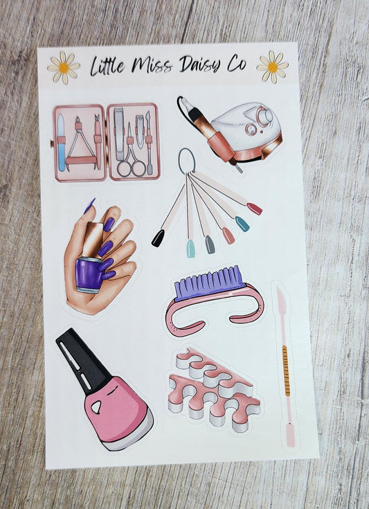 Nail Artist Sticker Sheet